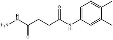 N-(3,4-DIMETHYLPHENYL)-4-HYDRAZINO-4-OXOBUTANAMIDE Struktur