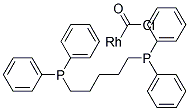 CHLOROCARBONYL[1,5-BIS(DIPHENYLPHOSPHINO)PENTANE]RHODIUM (I) Struktur