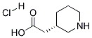 (S)-3-Piperidineacetic acid hydrochloride Struktur
