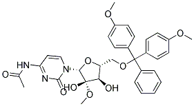 5'-O-(4,4'-Dimethoxytrityl)-N-acetyl-2'-methoxycytidine Struktur