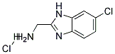 C-(6-Chloro-1H-benzoimidazol-2-yl)-methylamine HYDROCHLORIDE Struktur