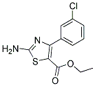 Ethyl 2-Amino-4-(3-Chlorophenyl)-5-Thiazole-Carboxylate Struktur