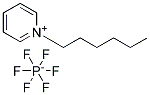 N-Hexyl-Pyridium Hexafluorophosphate Struktur