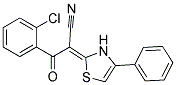 3-(2-Chlorophenyl)-3-Oxo-2-(4-Phenyl-2,3-Dihydro-Thiazole-2-Ylidene)Propionitrile Struktur