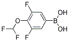 3,5-Difluoro-4-(Difluoromethoxy)Phenylboronic Acid Struktur