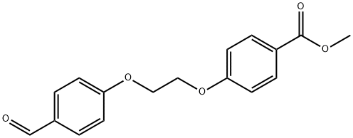 Methyl 4-[2-(4-formylphenoxy)ethoxy]benzoate Struktur