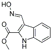 Methyl 3-[(hydroxyimino)methyl]indole-2-carboxylate Struktur