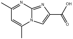 5,7-Dimethylimidazo[1,2-a]pyrimidine-2-carboxylic acid Struktur