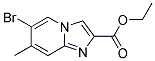 Ethyl 6-bromo-7-methylimidazo[1,2-a]pyridine-2-carboxylate Struktur