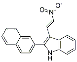 2-(Naphth-2-yl)-3-(2-nitroethenyl)indole Struktur