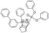 8-(diphenylphosphoryl)-5-phenyl-3-oxa-4-azatricyclo[5.2.1.0~2,6~]dec-4-en-9-yl(diphenyl)phosphine oxide Struktur