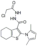 N'-(2-chloroacetyl)-2-(2,5-dimethyl-1H-pyrrol-1-yl)-4,5,6,7-tetrahydro-1-benzothiophene-3-carbohydrazide Struktur