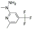 N-[6-Methyl-4-(trifluoromethyl)pyrid-2-yl]-N-methylhydrazine Struktur