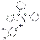 N1-[(Diphenylphosphoryl)(fur-2-yl)methyl]-3,4-dichloroaniline Struktur