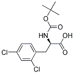 Boc-2,4-Dichloro-D-Phenylalanin Struktur