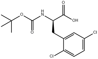 Boc-2,5-Dichloro-D-Phenylalanine Struktur