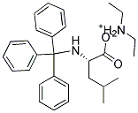 Trityl-L-Leucine diethylammonium salt Struktur