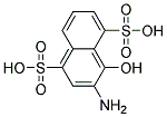 3-amino-4-hydroxynaphthalene-1,5-disulfonic acid Struktur