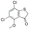 4-methoxy-5,7-dichloro-3-thianaphthenone Struktur