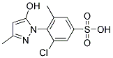 3-chloro-4-(5-hydroxy-3-methyl-1H-pyrazol-1-yl)-5-methylbenzenesulfonic acid Struktur