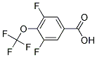 3,5-difluoro-4-(trifluoromethoxy)benzoic acid Struktur