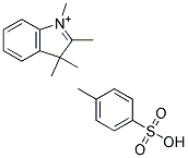 Toluene-4-sulfonate1,2,3,3-tetramethyl-3H-indolium Struktur