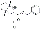 (S,S,S)-2-AZABICYCLO[3,3,0]OCTANE-3-CARBOXYLIC ACID BENZYLESTER HCL Struktur