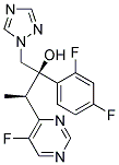 (2R,3R)-2-(2,4-DIFLUORO-PHENYL)-3-(5-FLUORO-PYRIMIDIN-4-YL)-1-[1,2,4]TRIAZOL-1-YL-BUTAN-2-OL Struktur