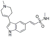 (E)-2-[3-(1-METHYL-1,2,3,6-TETRAHYDRO-PYRIDIN-4-YL)-1H-INDOL-5-YL]-ETHENESULFONIC ACID METHYLAMIDE Struktur