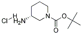 (R)-1-BOC-3-AMINOPIPERIDINE HYDROCHLORIDE Struktur