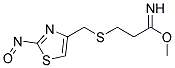 3-(2-NITROSO-THIAZOL-4-YLMETHYLSULFANYL)-PROPIONIMIDIC ACID METHYL ESTER Struktur
