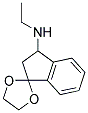 3-ETHYLAMINO-1,1(ETHYLENEDIOXY)INDAN Struktur