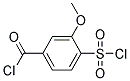 4-CHLOROSULFONYL-3-METHOXY-BENZOYLCHLORIDE Struktur