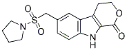 6-(PYRROLIDINE-1-SULFONYLMETHYL)-4,9-DIHYDRO-3H-PYRANO[3,4-B]INDOL-1-ONE Struktur