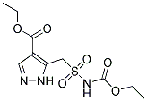 ETHYL 5-ETHOXYCARBONYLAMINOSULFONYL-METHYLPYRAZOLYL-4-CARBOXYLATE Struktur