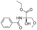 N-BENZOYL-2-HYDROXY-3-METHOXYALANINE ETHYL ESTER Struktur