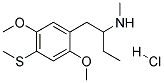 N-METHYL-1-(2,5-DIMETHOXY-4-METHYLTHIO-PHENYL)-2-AMINOBUTANE HYDROCHLORIDE Struktur