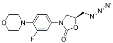 S-5-AZIDOMETHYL-3-[3-FLUORO-4-(4-MORPHOLINYL)PHENYL]-2-OXAZOLIDINONE Struktur