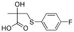 3-(4- FLUOROPHENYLTHIO)-2-HYDROXYL-2-METHYLPROPIONIC ACID Struktur