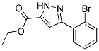 3-(2-BROMOPHENYL)-1H-PYRAZOLE-5-CARBOXYLIC ACID ETHYL ESTER Struktur