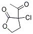 Alpha-Chloro-Alpha-Acetyl-Gamma-Butyrolactone Struktur