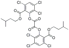 BIS(2-Carbo-Isopentoxy-3,5,6-Trichlorophenyl)Oxalate Struktur