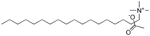 Octadecy trimethyl ammonium acetate Struktur