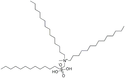 Tridecyl methyl ammonium hydrogen phosphate Struktur