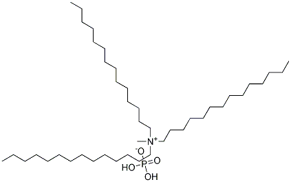 Tritetradecyl methyl ammonium dihydrogen phosphate Struktur