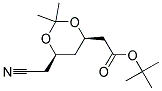 4R-Cis-Tert-Butyl-6-CyanoMethyl-2,2-Dimethyl-1,3-Dioxane-4-Acetate Struktur