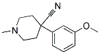 4-Cyano-1-methyl-4-(3-methoxyphenyl)piperidine Struktur