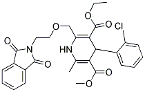 4-(2-Chlorophenyl)-3-Ethoxycarbonyl-5-Methoxycarbonyl-6-Methyl-2-[(2-Phthalimido Ethoxy)Methyl]-1,4-Dihydropyridine Struktur