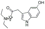 5-Hydroxyindole-3-acetic acid diethylammonium salt Struktur