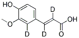 FERULIC ACID-D3 Struktur